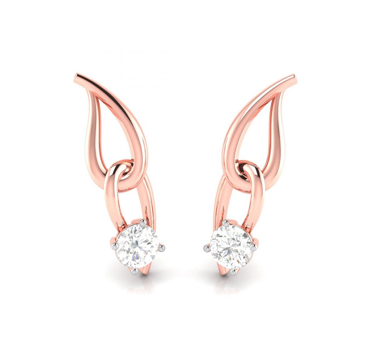 Keisha Spiral Diamond Earrings