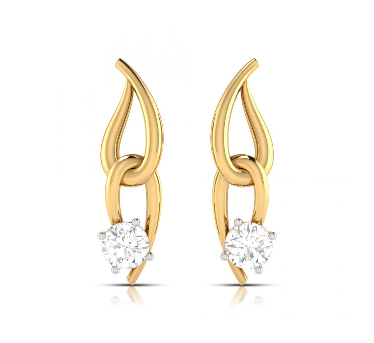 Keisha Spiral Diamond Earrings