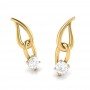 Keisha Spiral Diamond Earrings