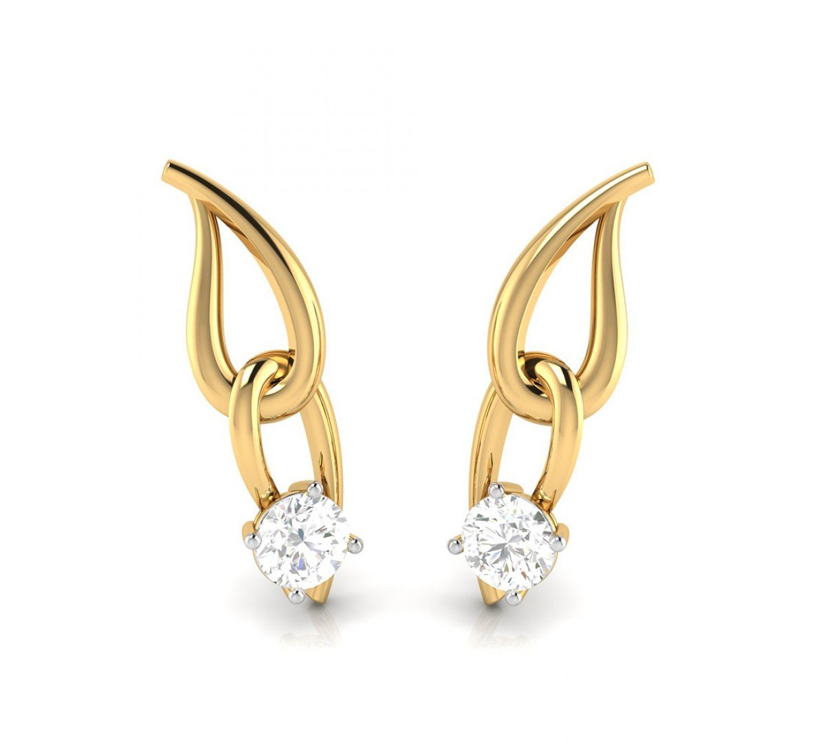 Keisha Spiral Diamond Earrings