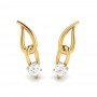 Keisha Spiral Diamond Earrings