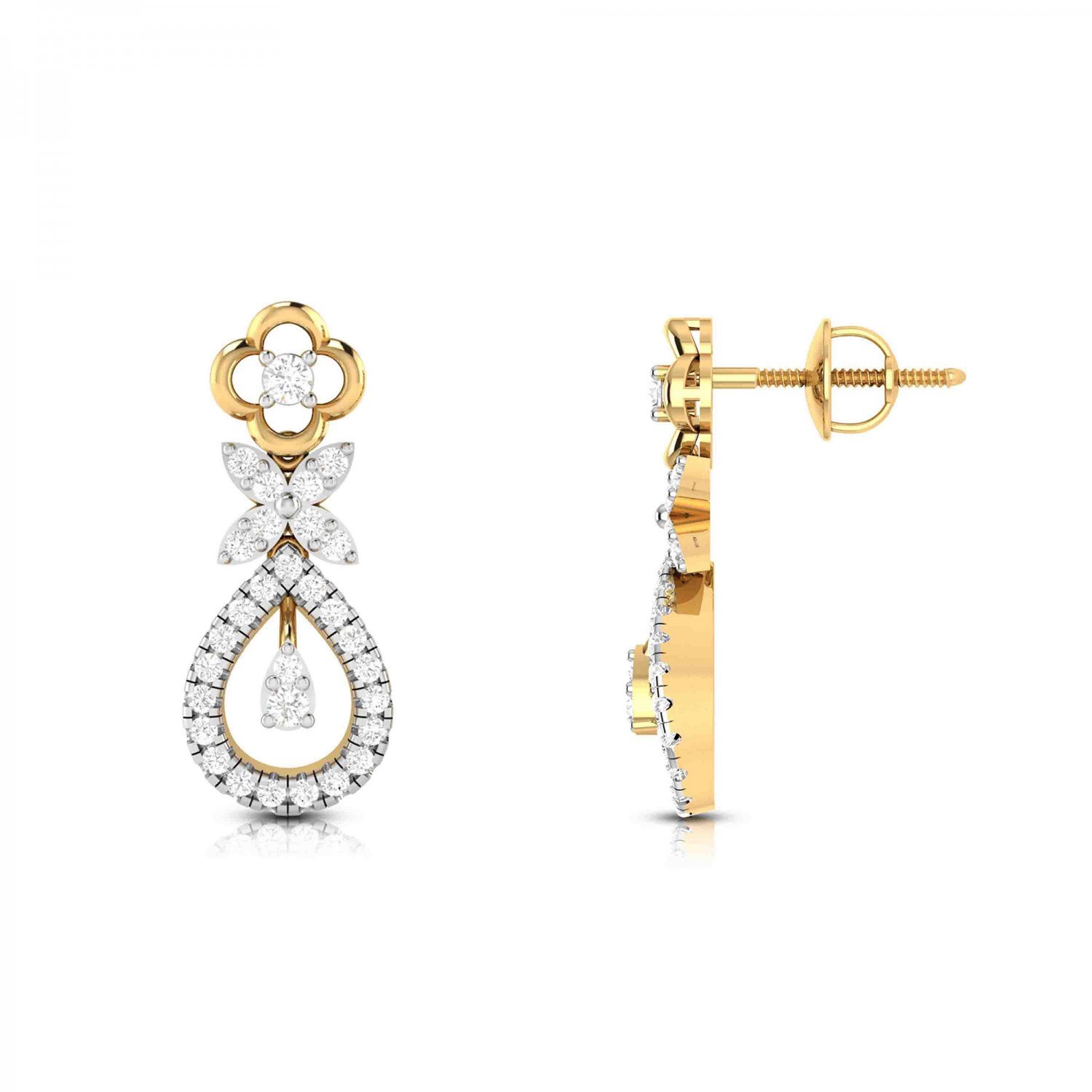 Para Looped Diamond Earrings