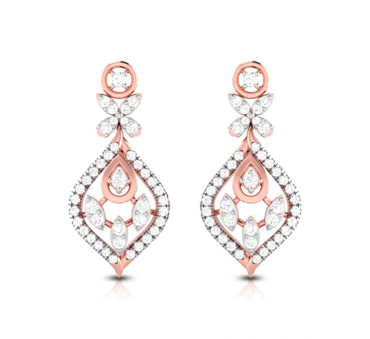 Pramid Diamond Earrings