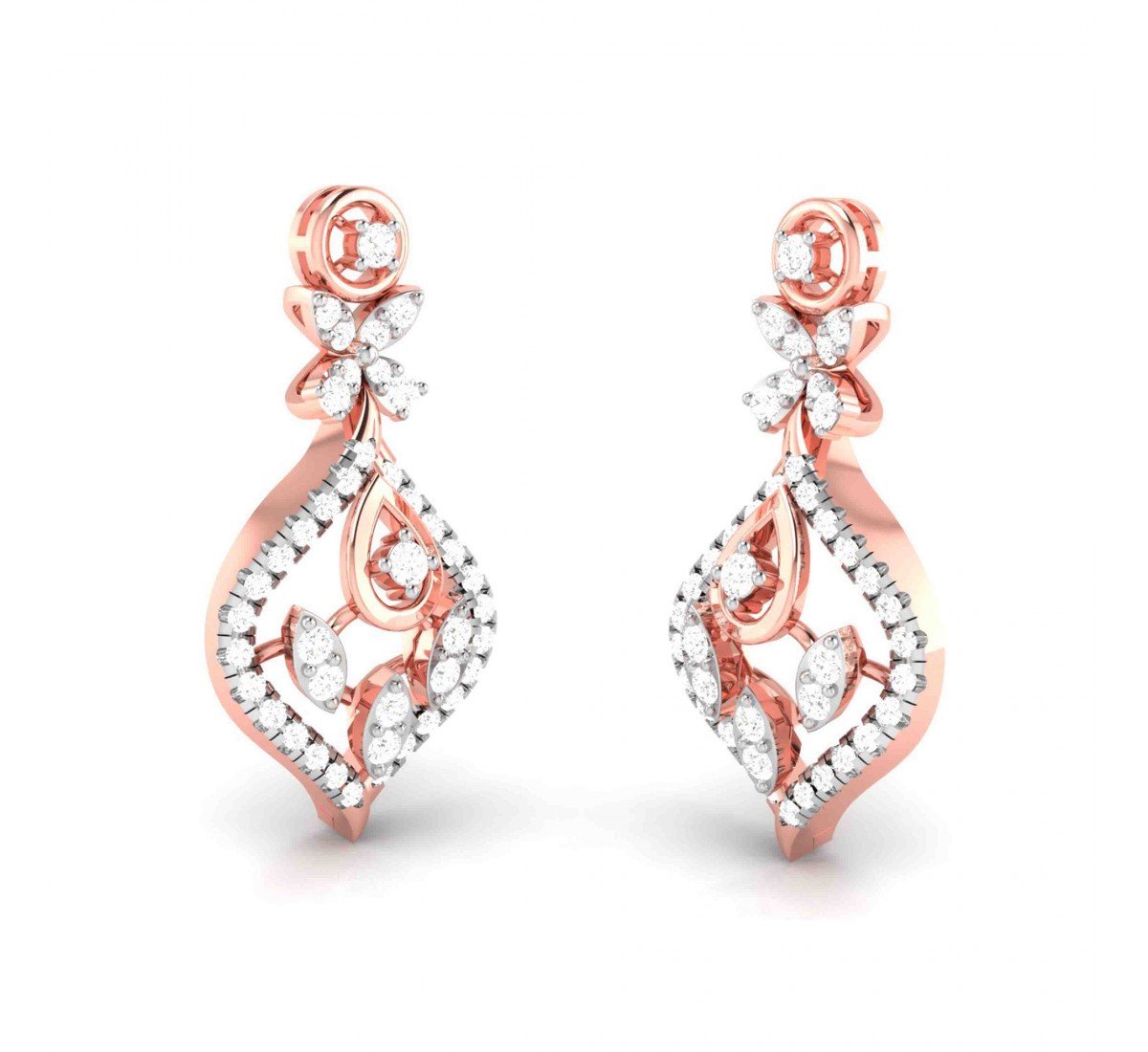 Pramid Diamond Earrings