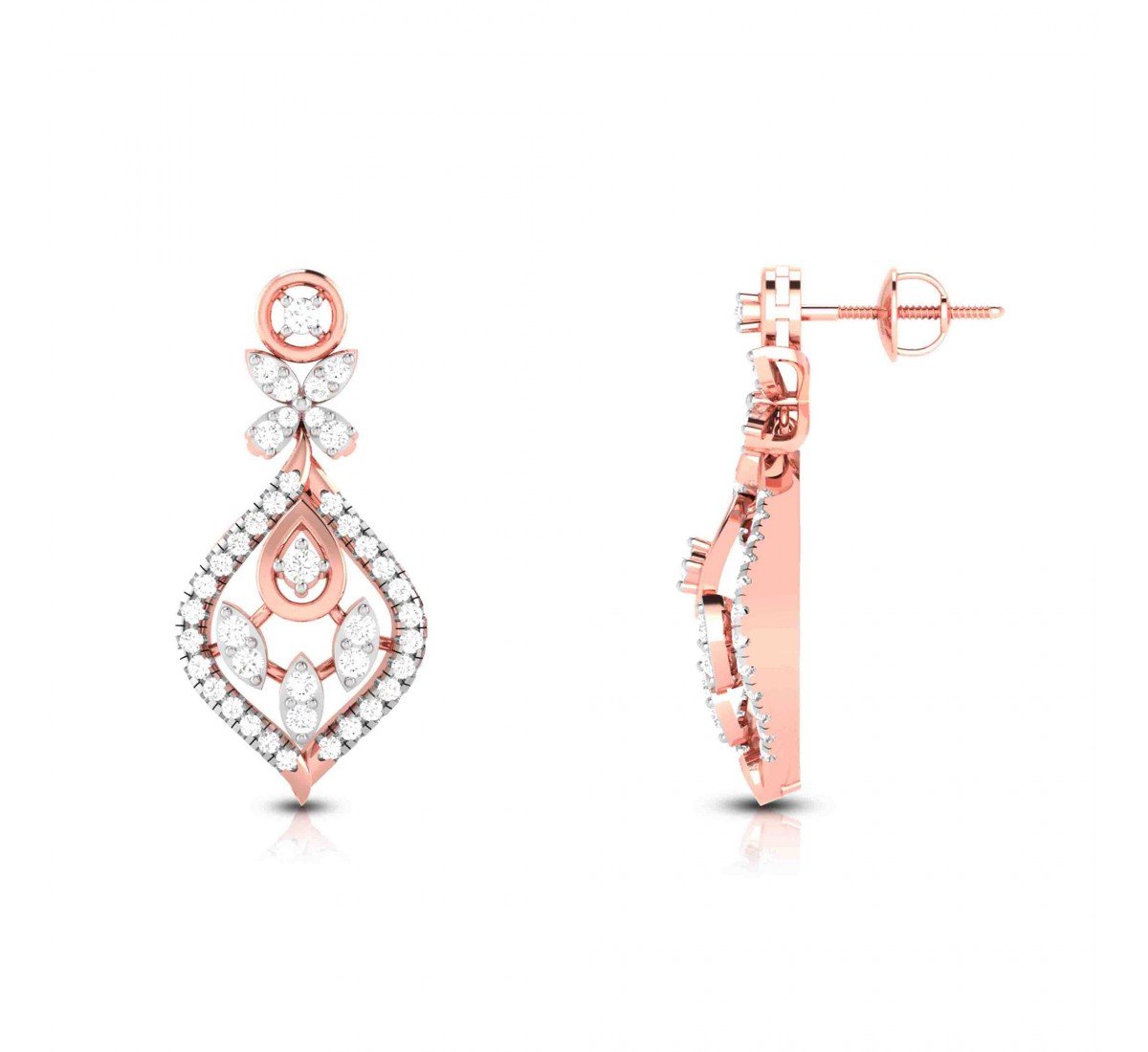 Pramid Diamond Earrings