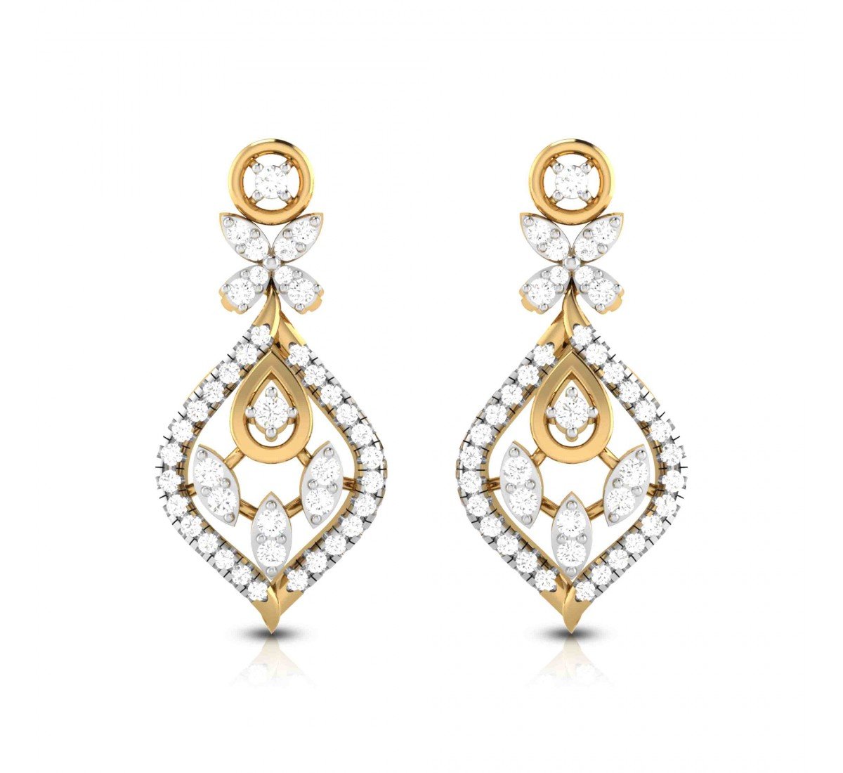 Pramid Diamond Earrings