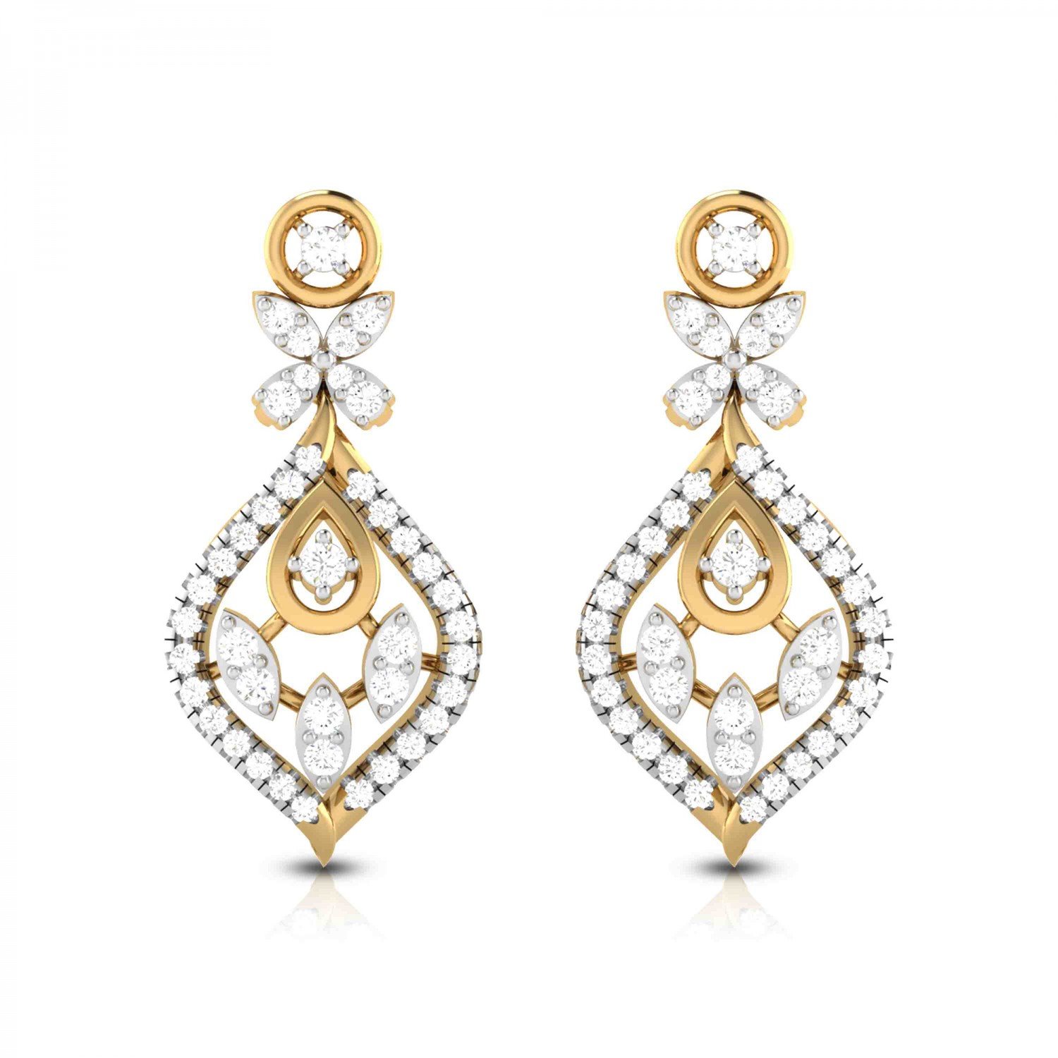 Pramid Diamond Earrings