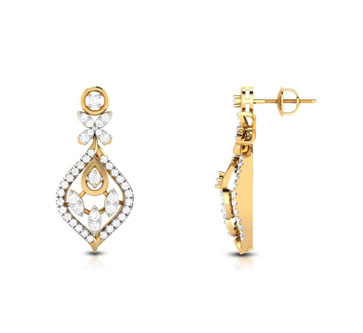 Pramid Diamond Earrings