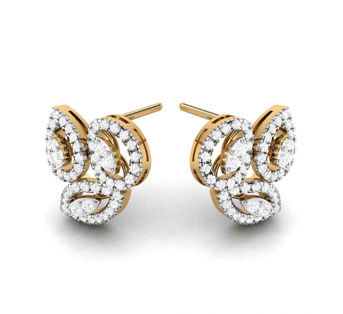 Astra Pixel Diamond Earrings