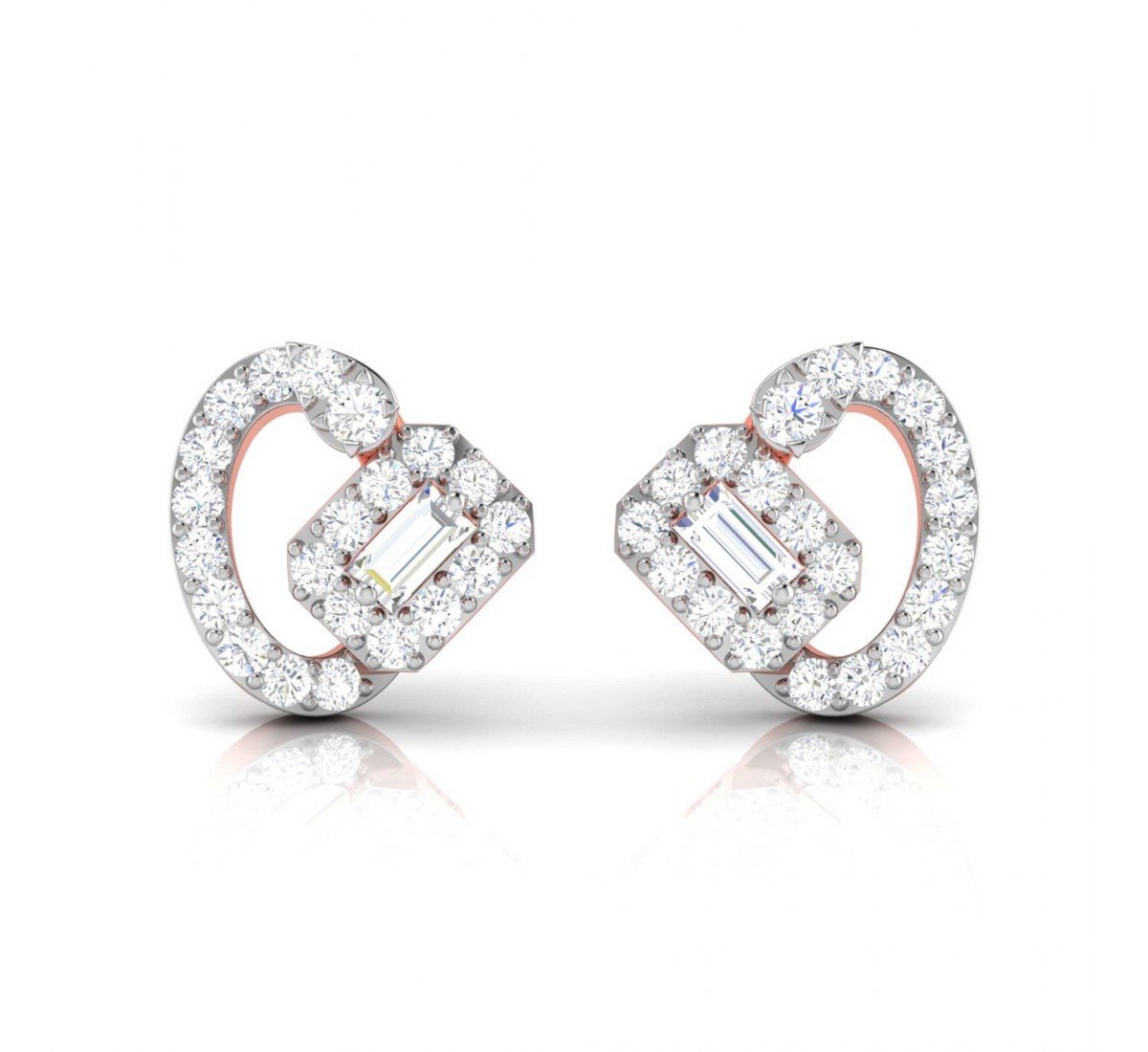 Floral Diamond Earrings