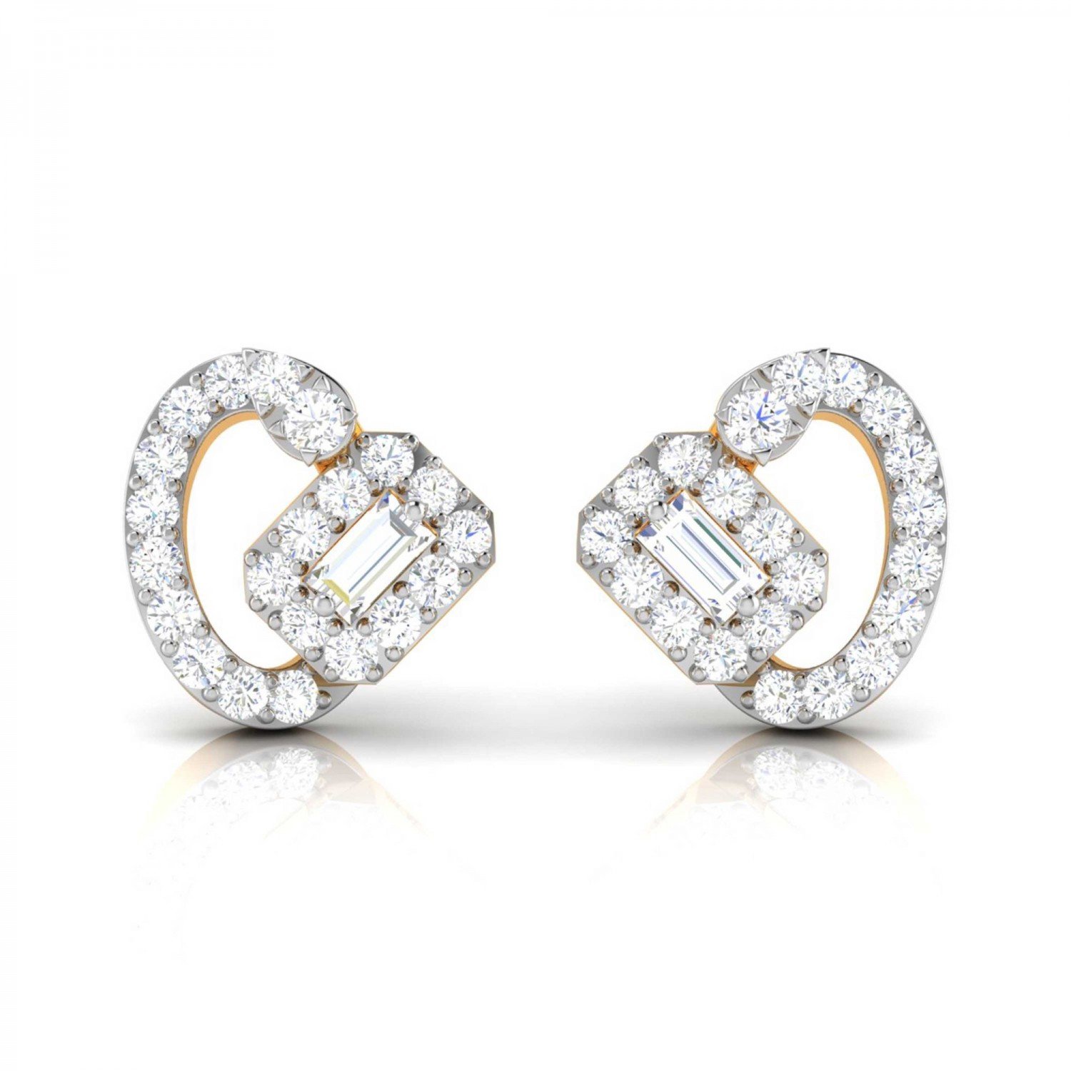Floral Diamond Earrings