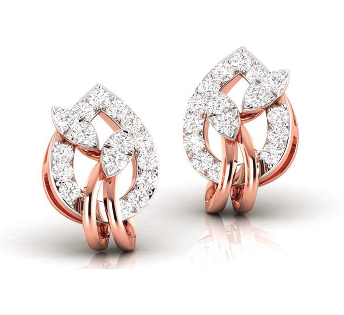 Mirage Twist Diamond Earrings