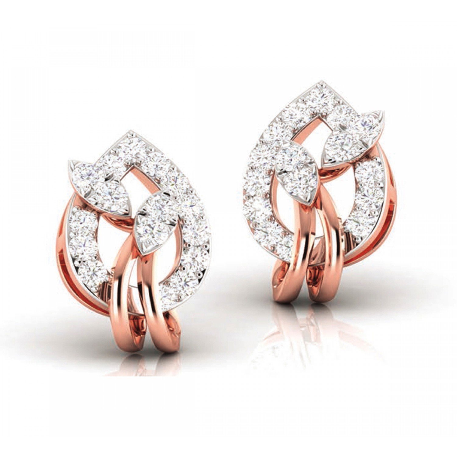 Mirage Twist Diamond Earrings