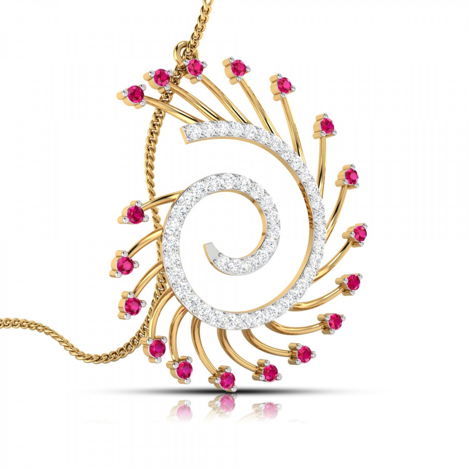 Trio Cutout Diamond Pendant