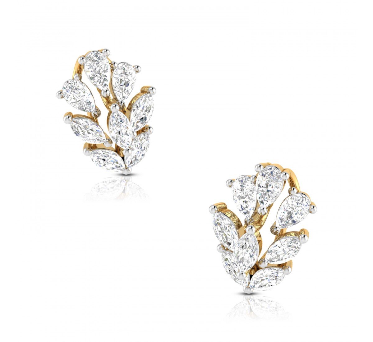Glazing Aloft Diamond Earrings