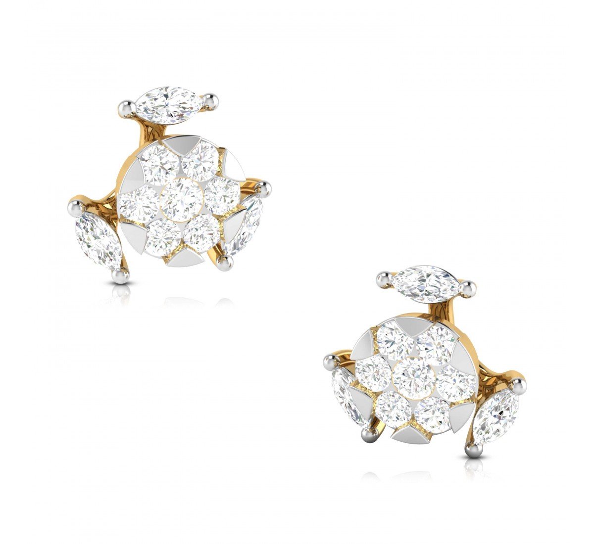 Fiery Diamond Earrings