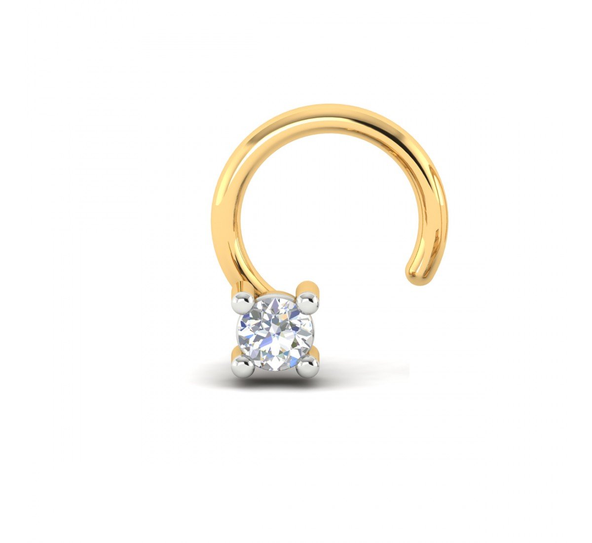 Rhomb Diamond Nose Pin