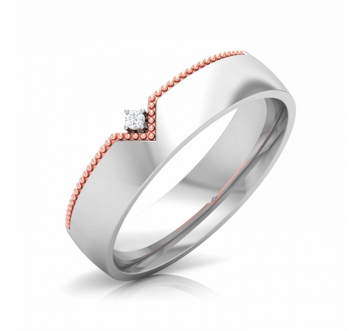 Folded Fan Diamond Band