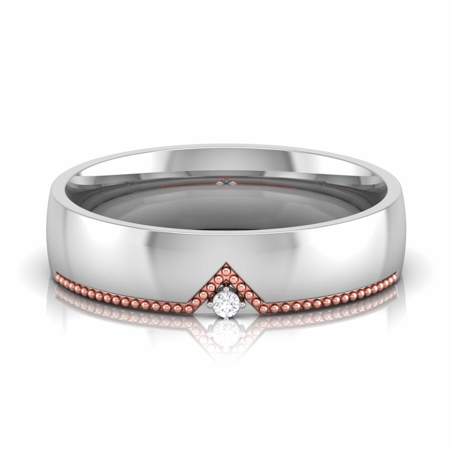 Folded Fan Diamond Band