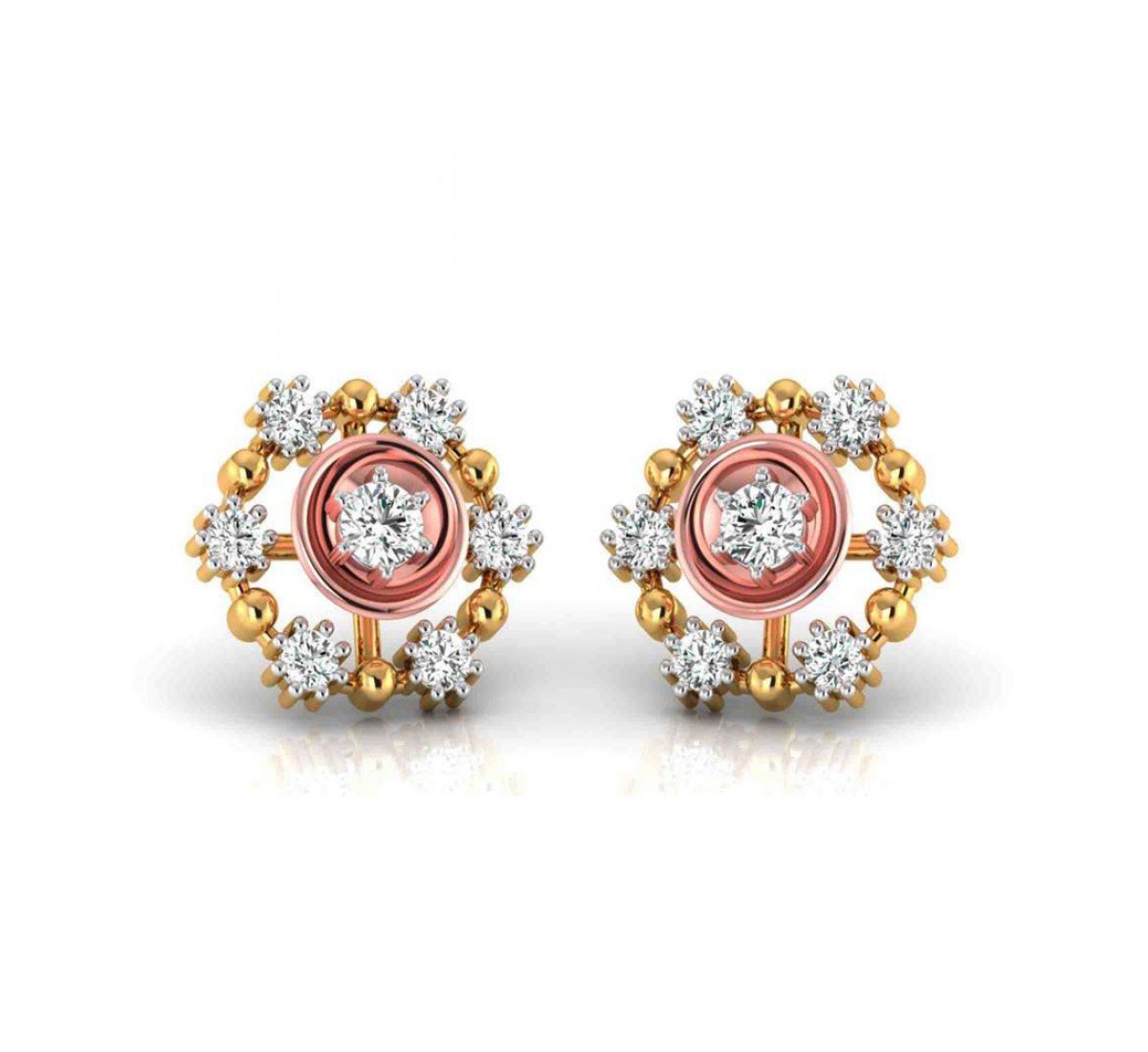 Overlap Diamond Earrings