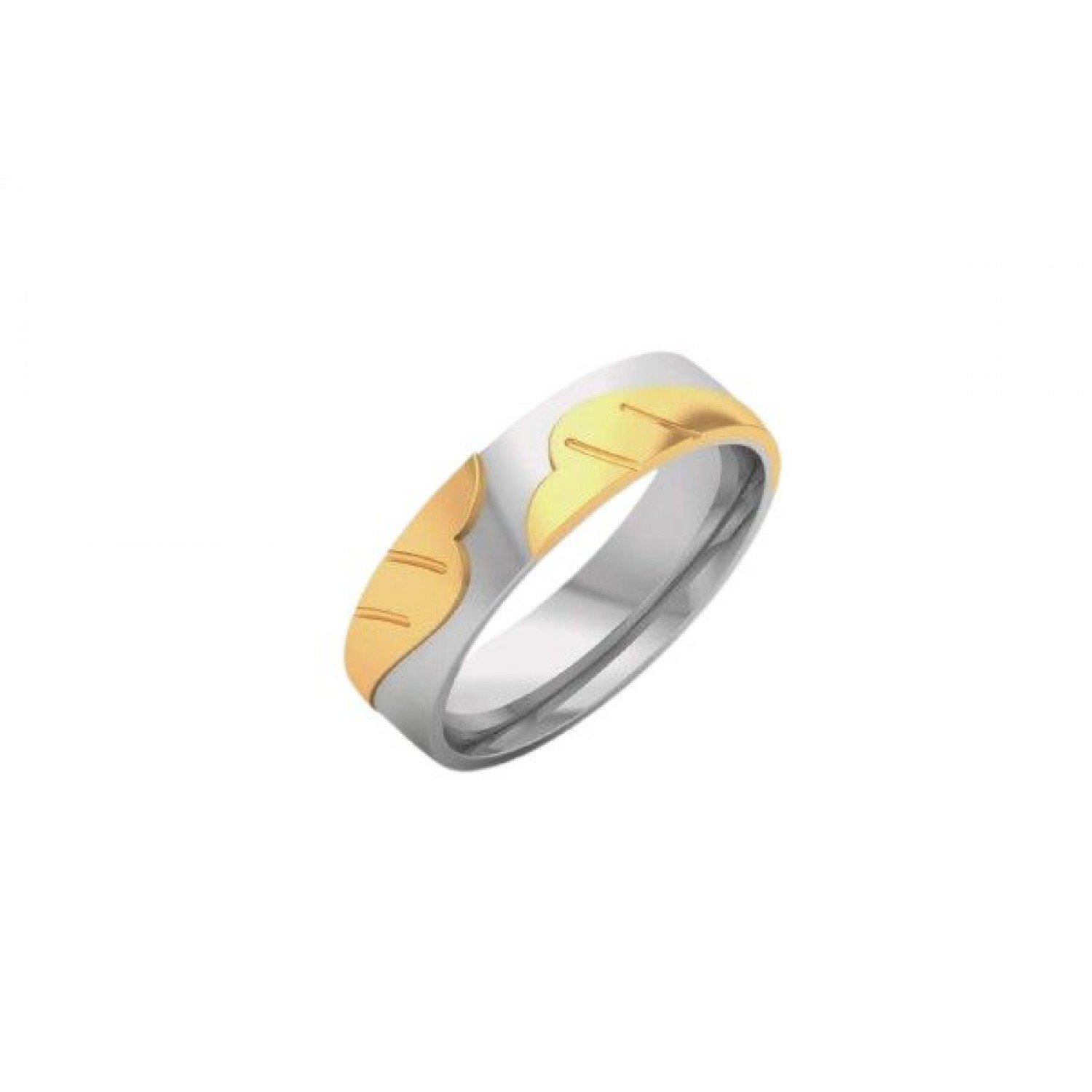 Jiera Wavy Petaled Gold Band