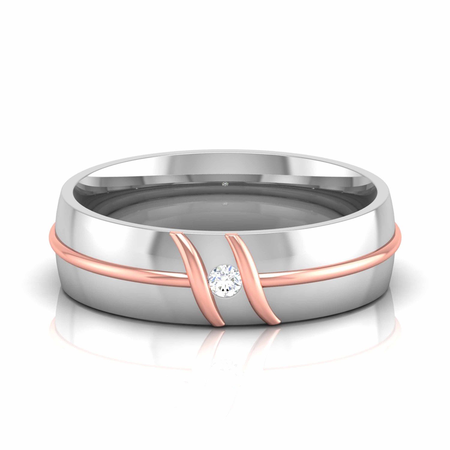 Keisha Wavy Diamond Band