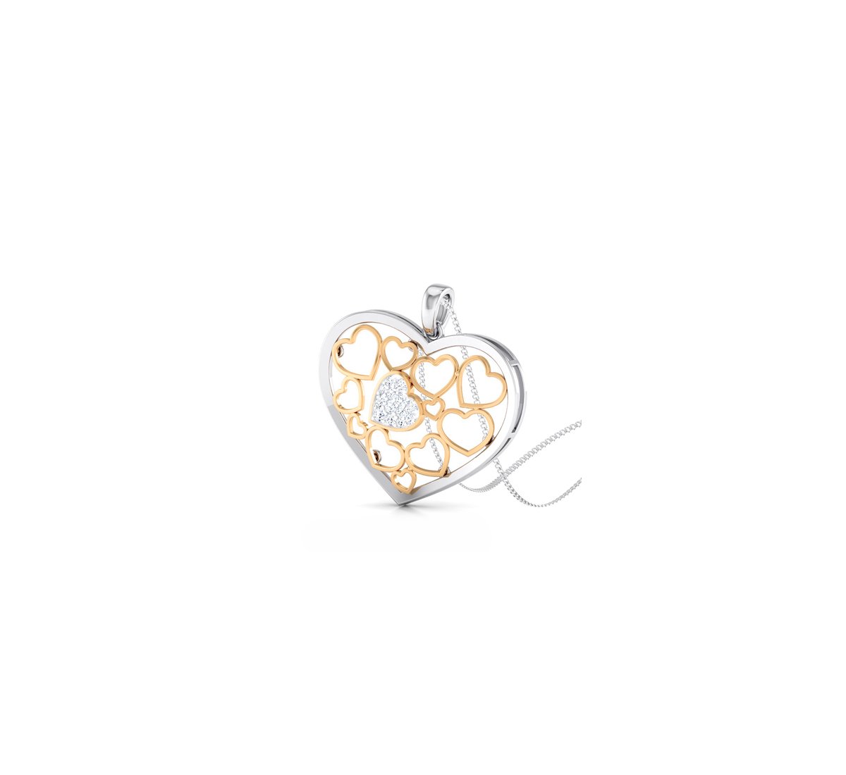 Lyla Clusters Diamond Pendent