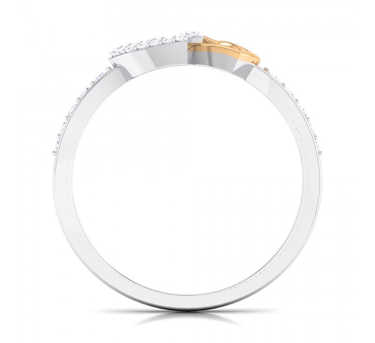 Glowing Heart Diamond Ring