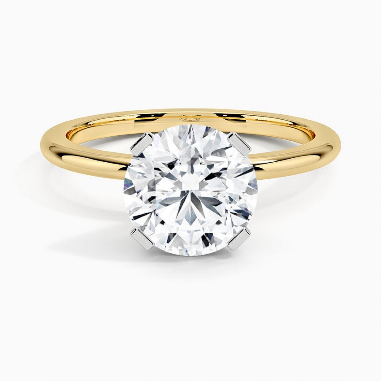 Golden Embrace Lab Diamond Ring (2 carat)