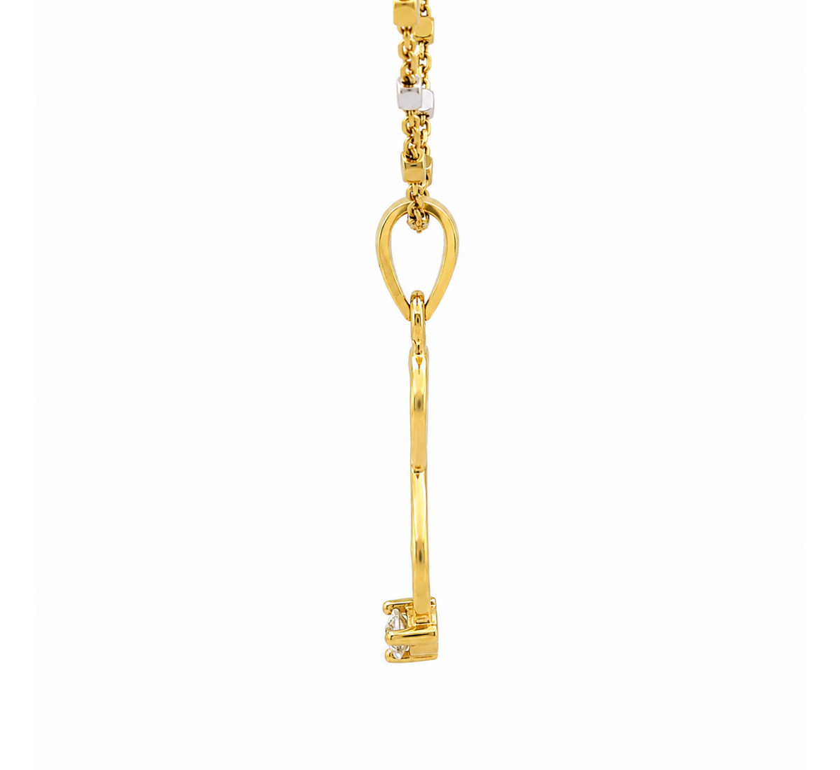 Overlap Diamond Pendant