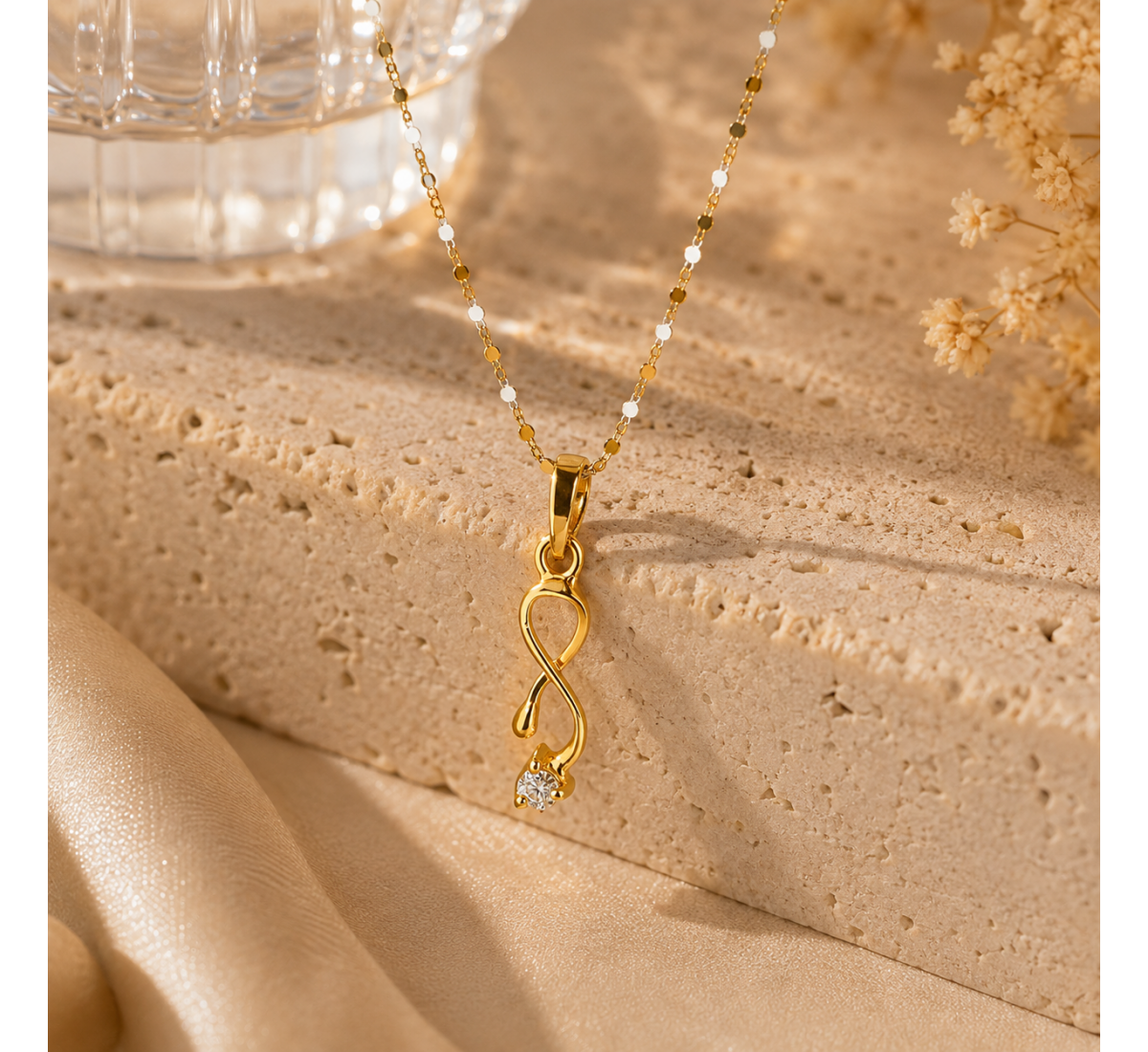 Overlap Diamond Pendant