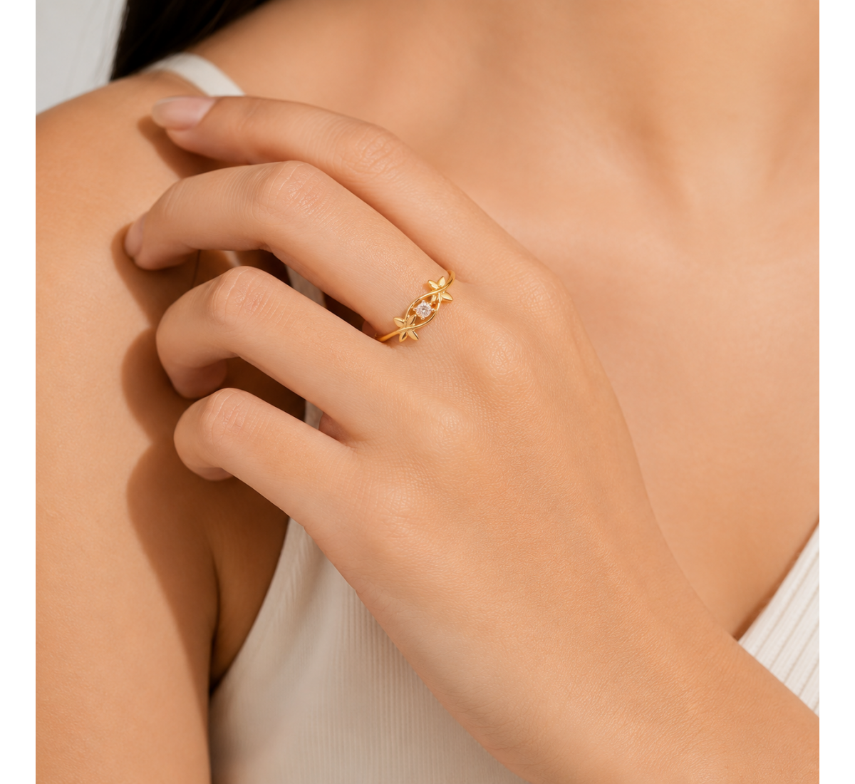 Charming Bloom Diamond Ring