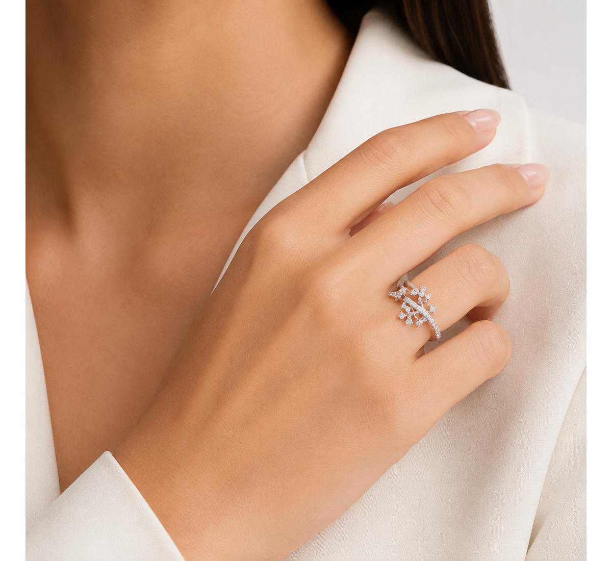 Chardonnay Diamond Ring