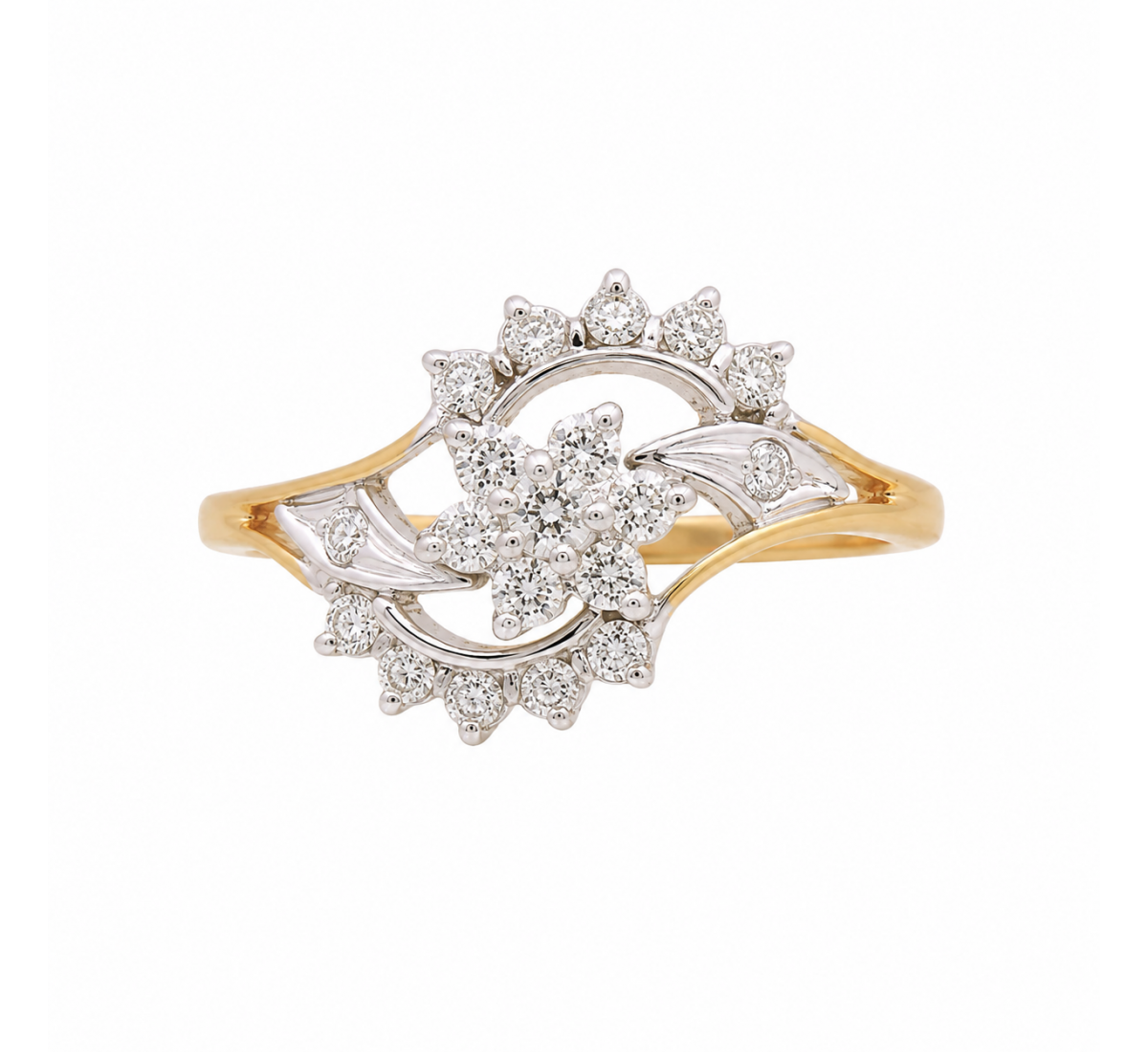 Petal Flutter Diamond Ring