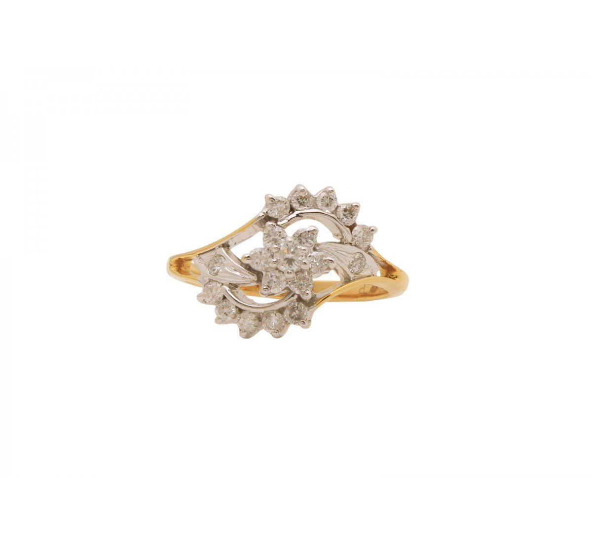Petal Flutter Diamond Ring