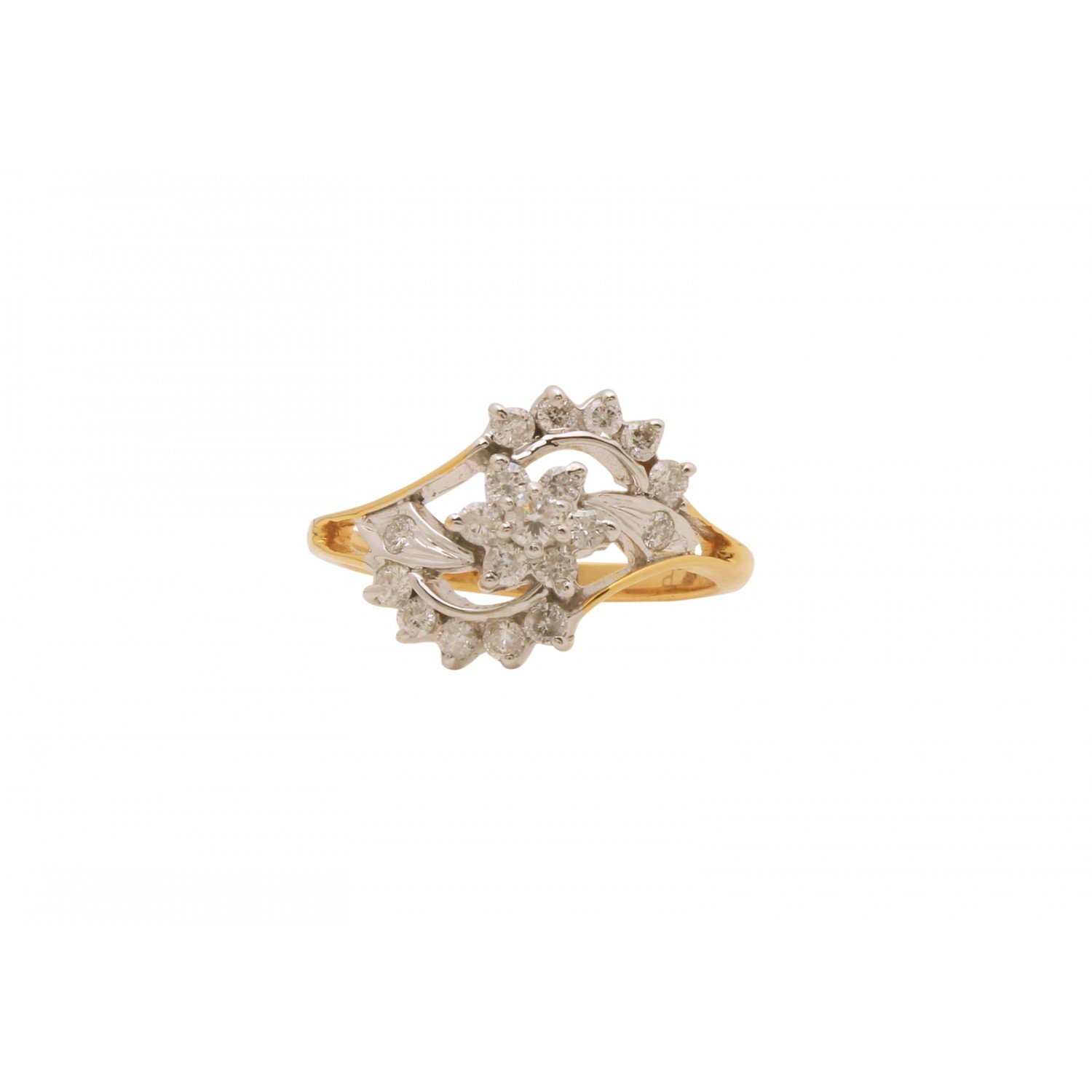 Petal Flutter Diamond Ring