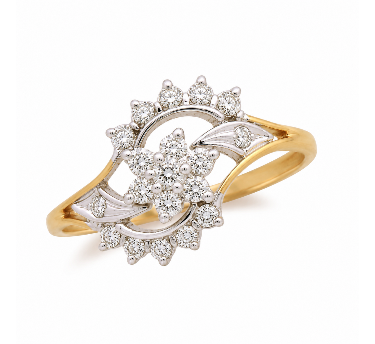 Petal Flutter Diamond Ring