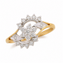 Petal Flutter Diamond Ring