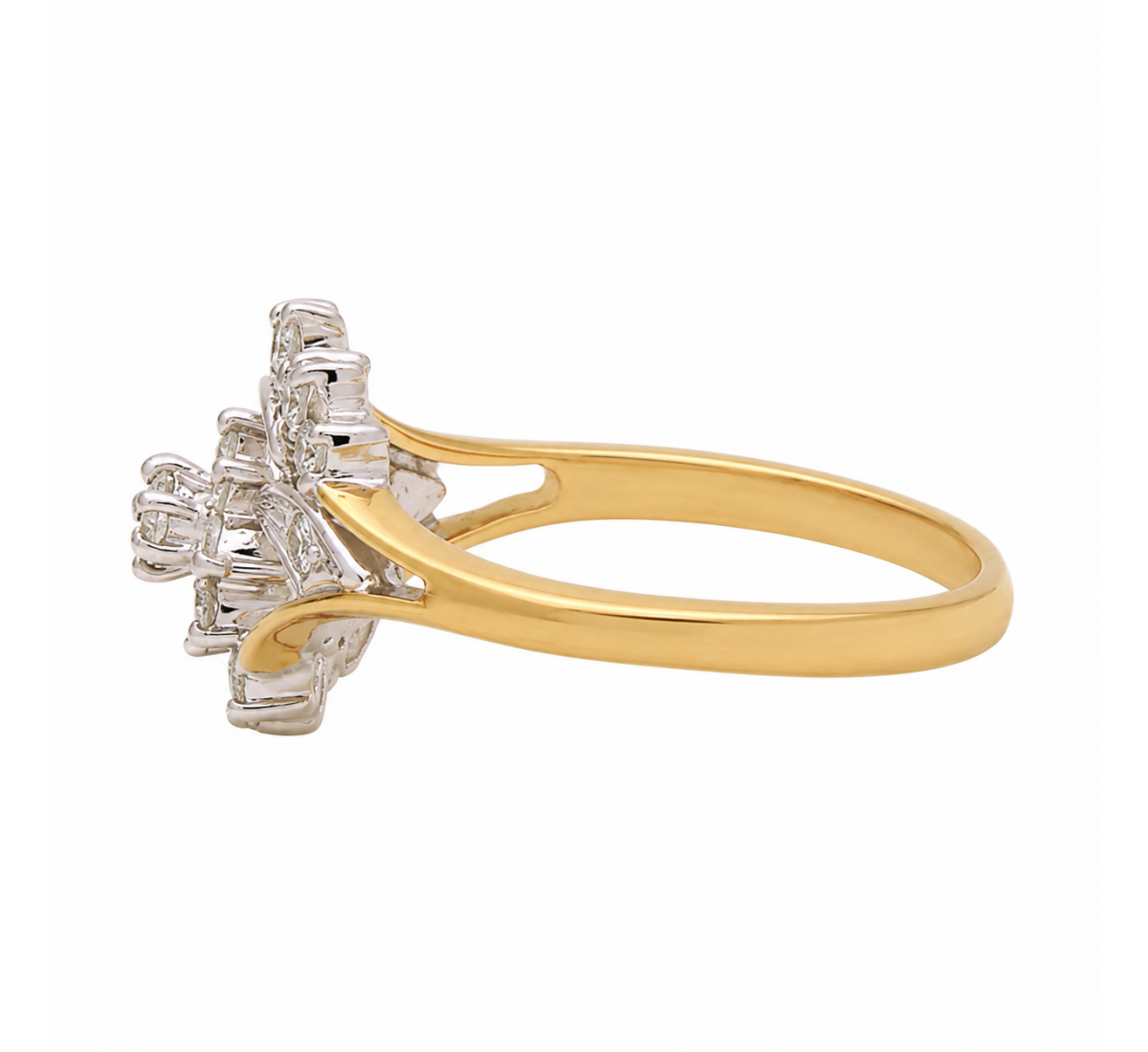 Petal Flutter Diamond Ring