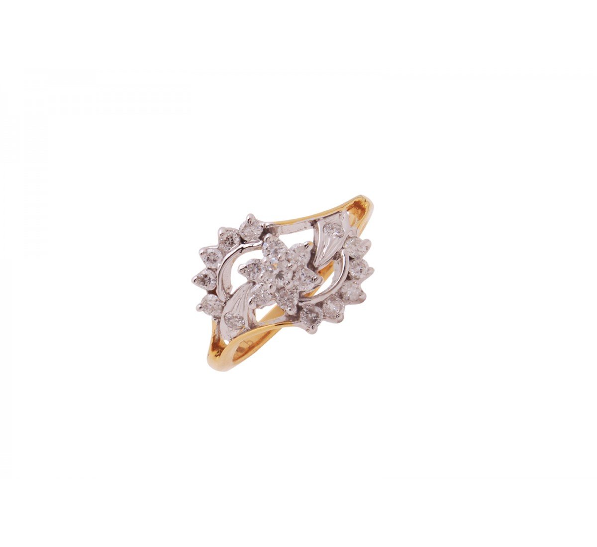 Petal Flutter Diamond Ring