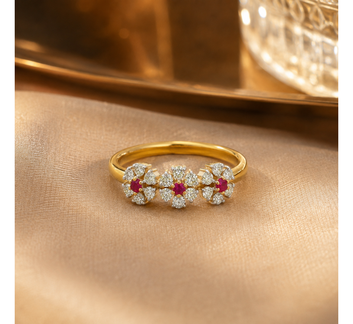Zig Zag Diamond Ring
