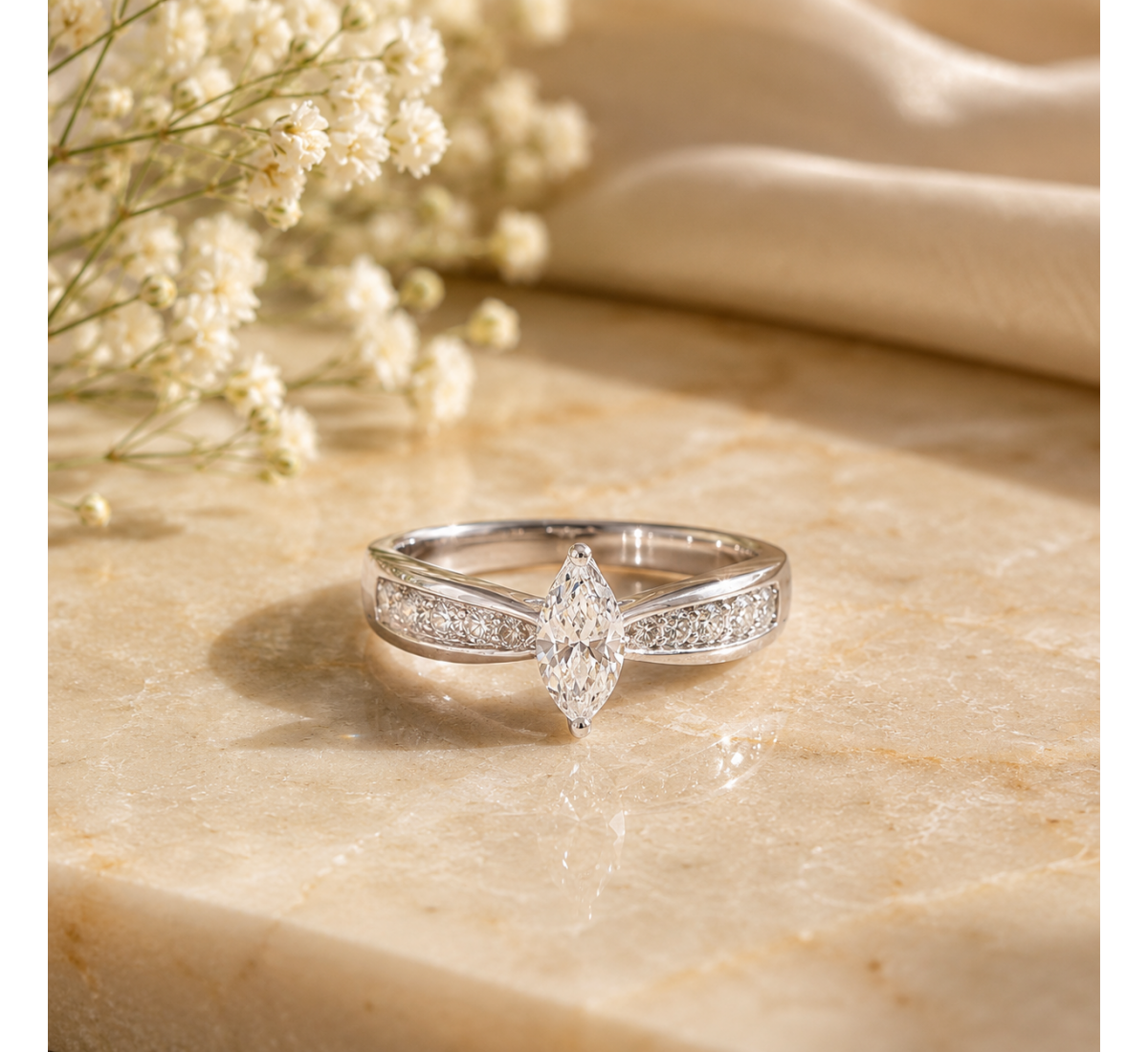 Elegance Zig Zag Diamond Ring