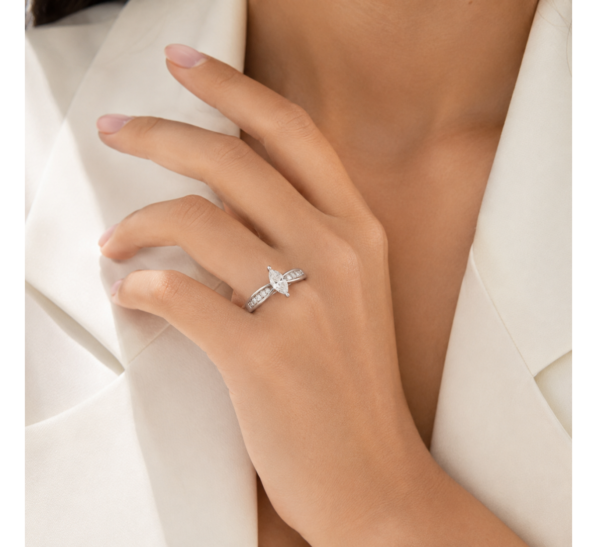 Elegance Zig Zag Diamond Ring