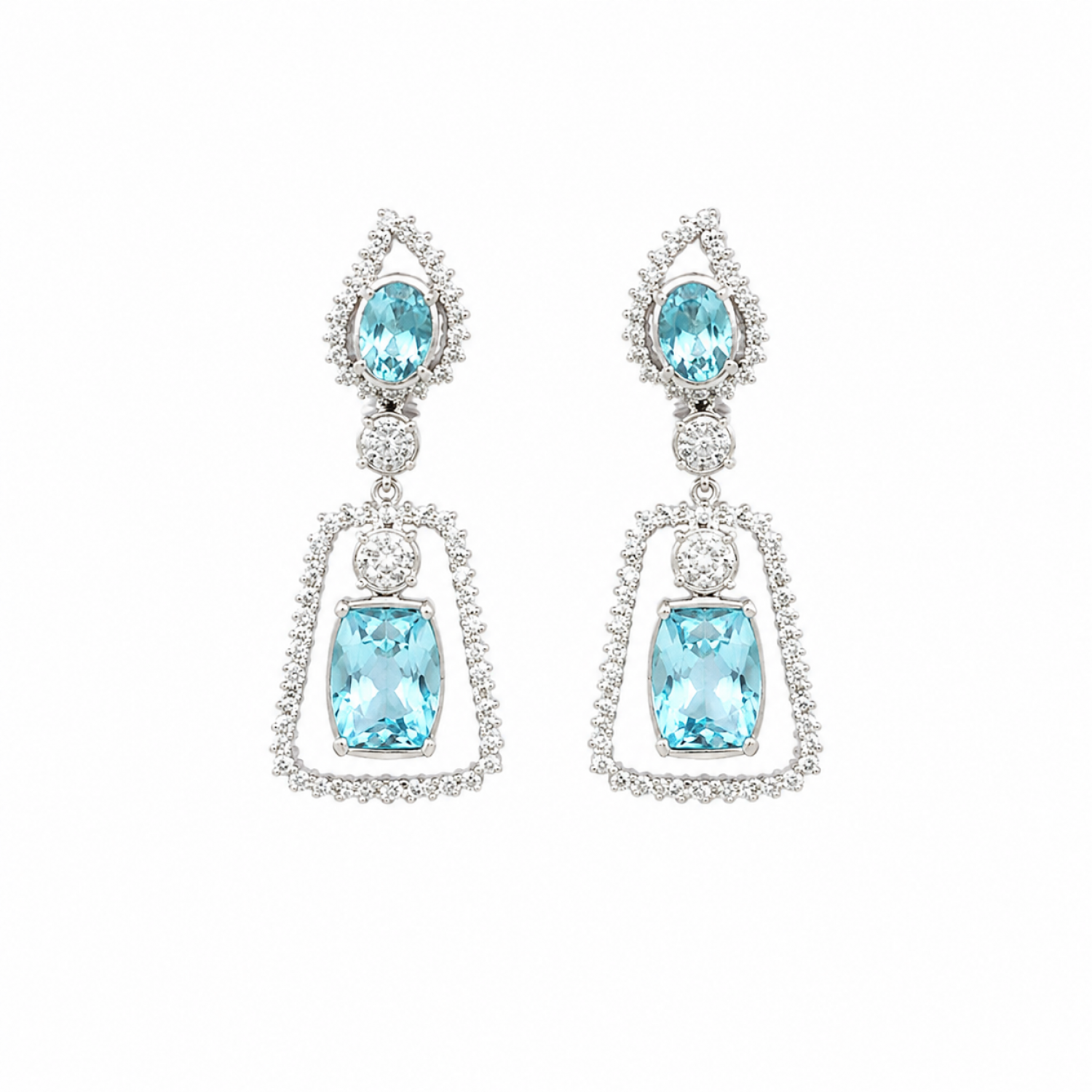 Ava Drop Diamond Earrings