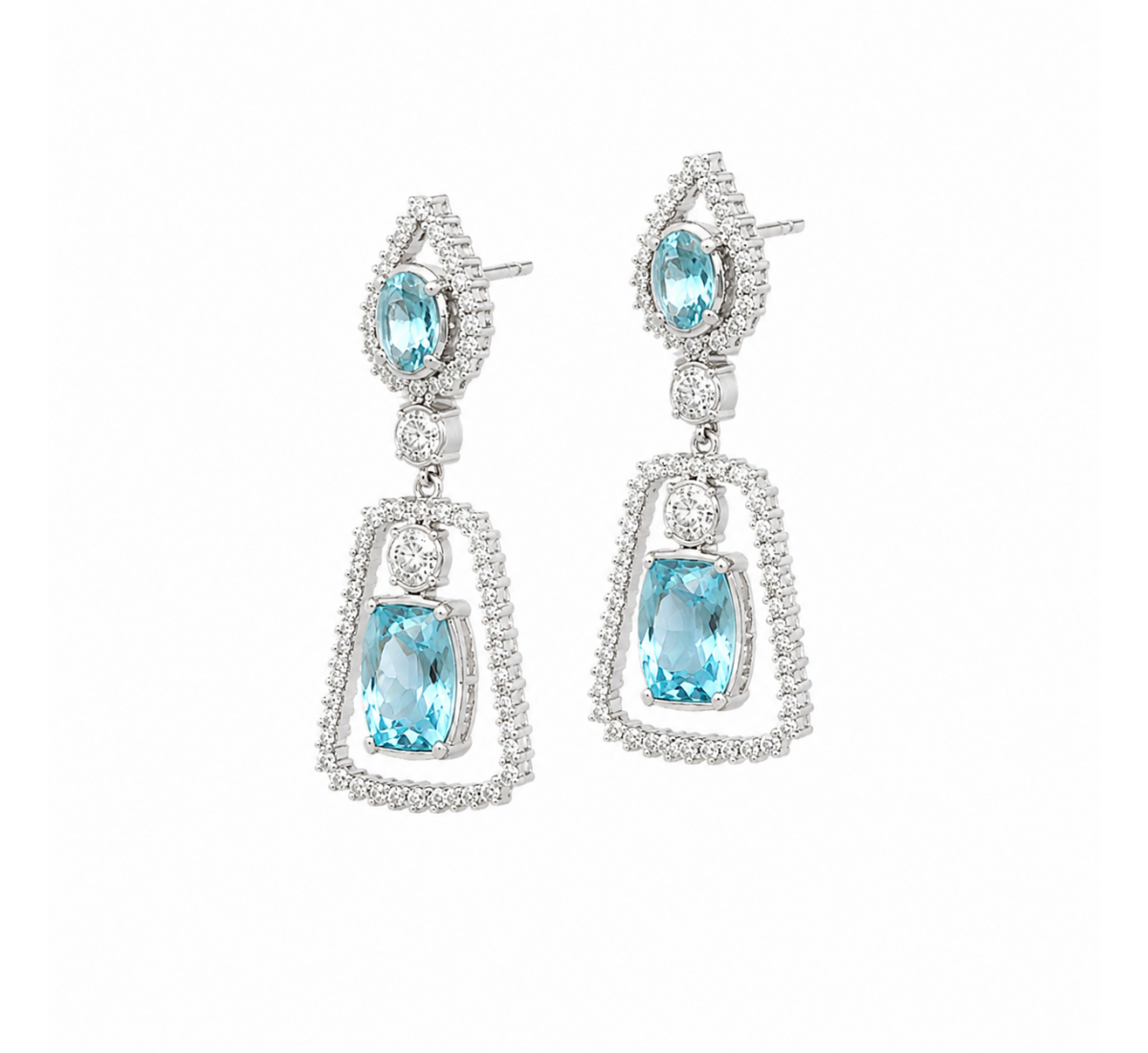 Ava Drop Diamond Earrings