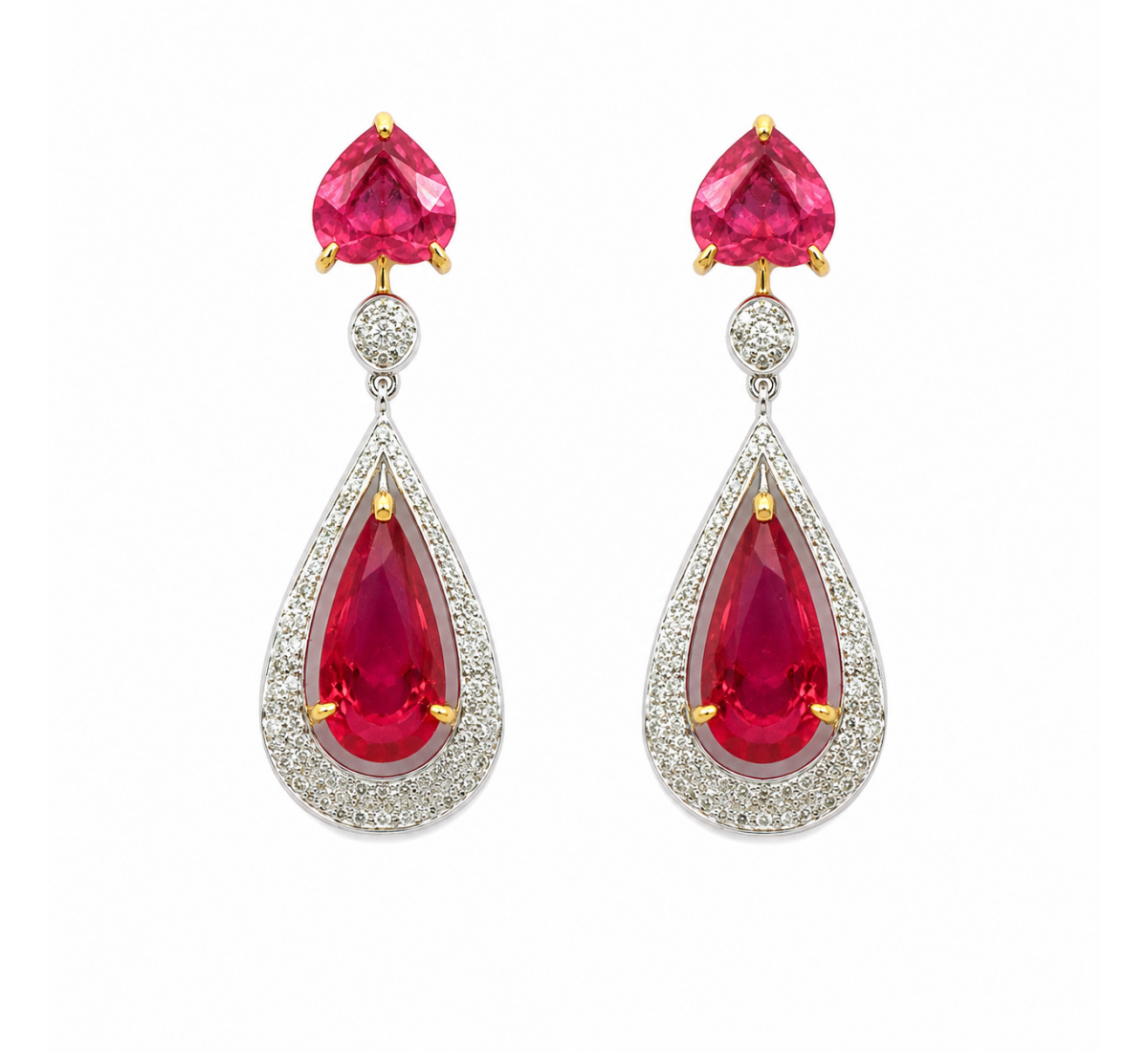 Sheen Drop Diamond Earrings