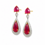 Sheen Drop Diamond Earrings