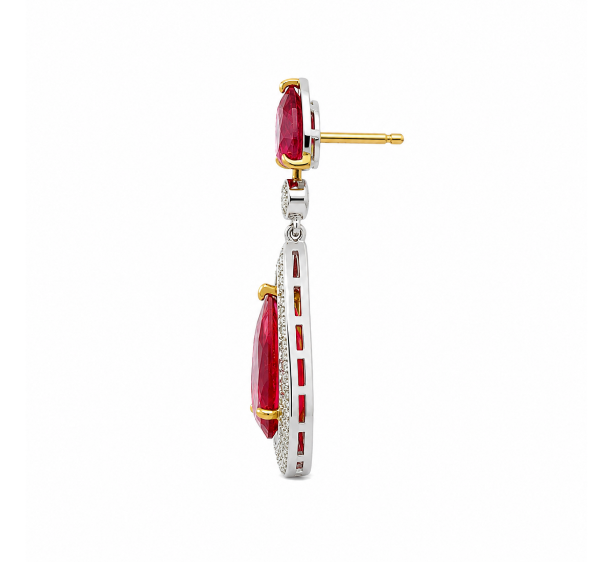 Sheen Drop Diamond Earrings