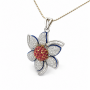 Rekah Linear Diamond Pendant