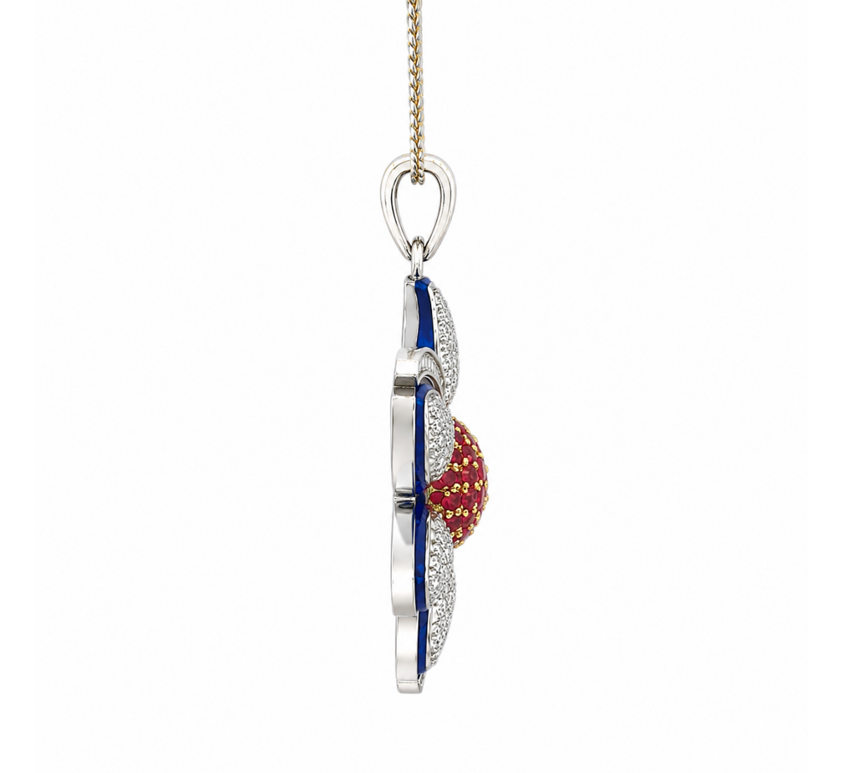 Rekah Linear Diamond Pendant